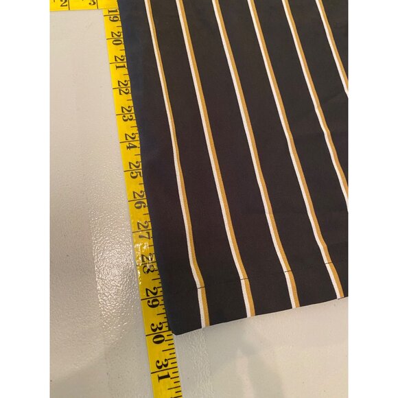 NWT No Comment NY.LA Black & Yellow Striped Wide-Leg Pants Small - Picture 7 of 9
